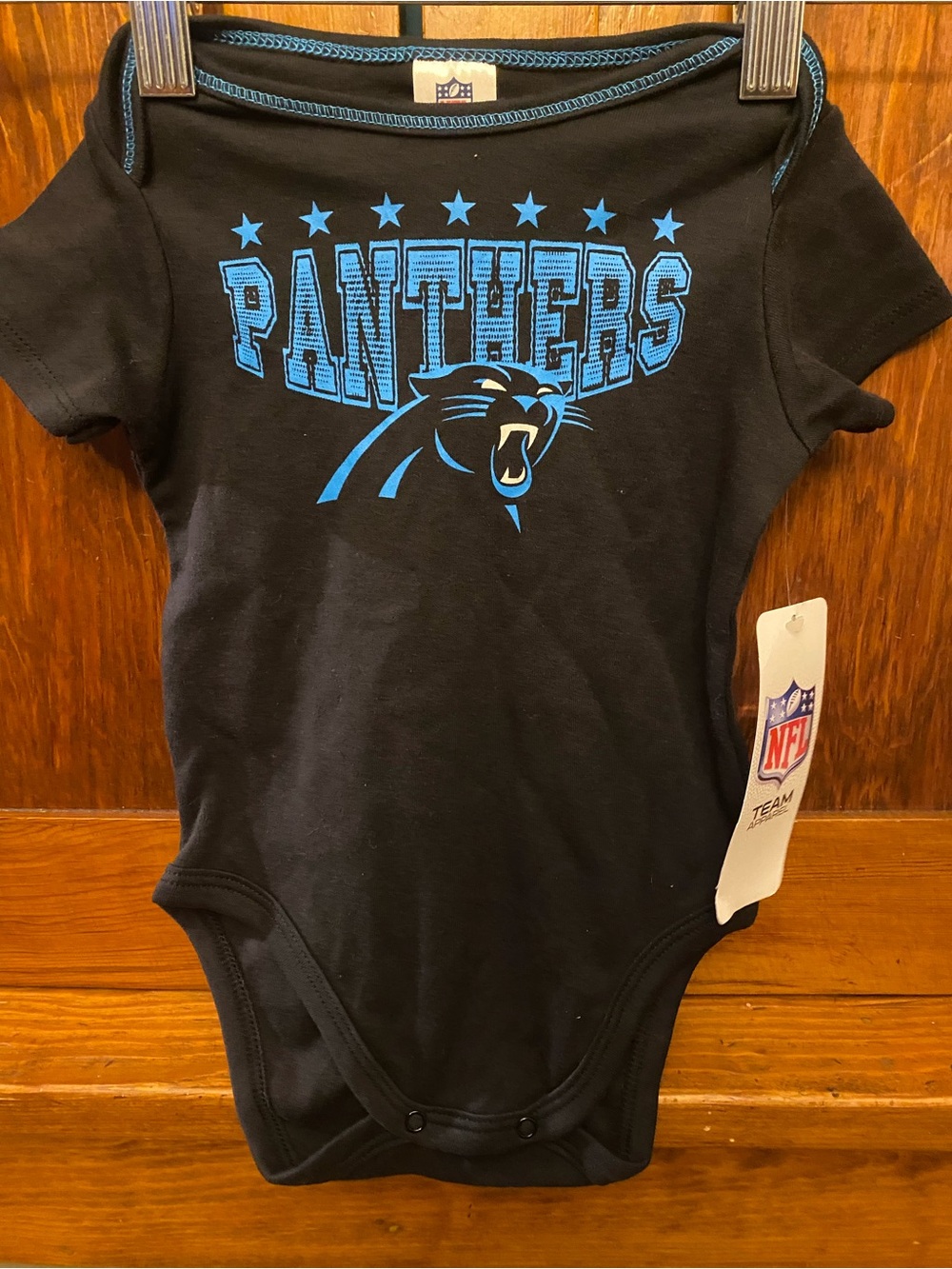 NFL Carolina Panthers Baby Bodysuit - Black & Blue
